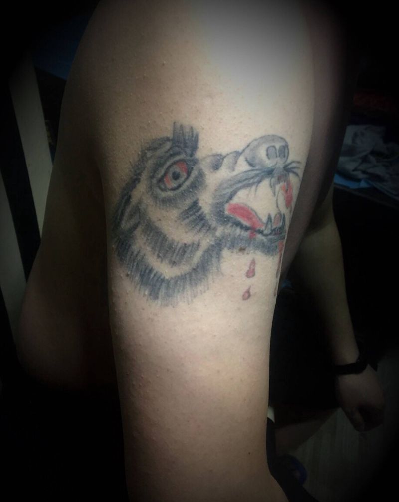 暴力遮盖纹身图片