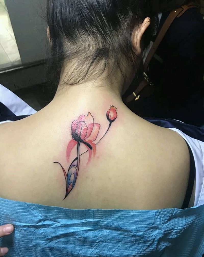 小花朵纹身图片