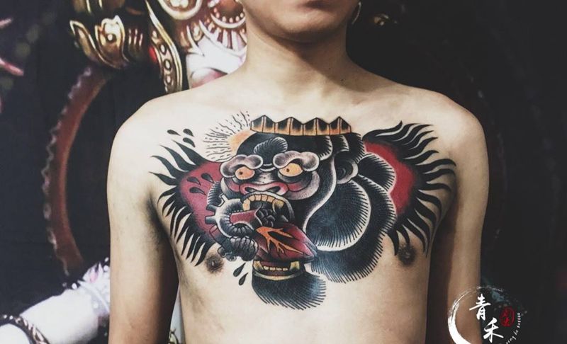 嘴炮同款纹身图片