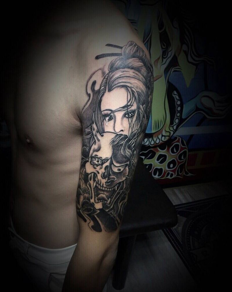 艺姬般若纹身图片