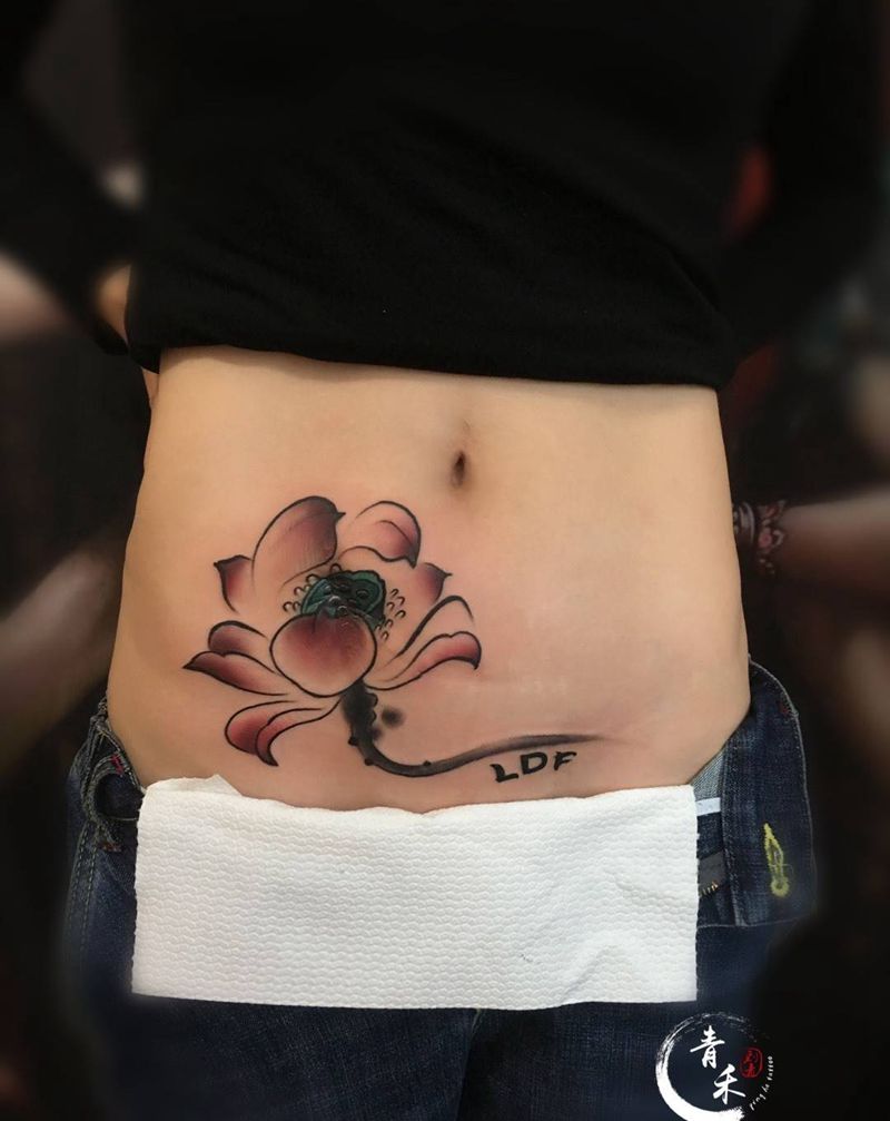 伤疤遮盖纹身图片