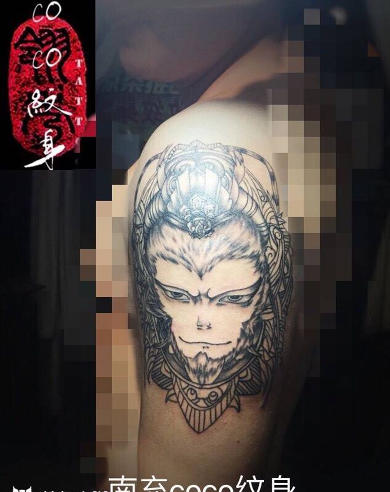至尊宝纹身图片