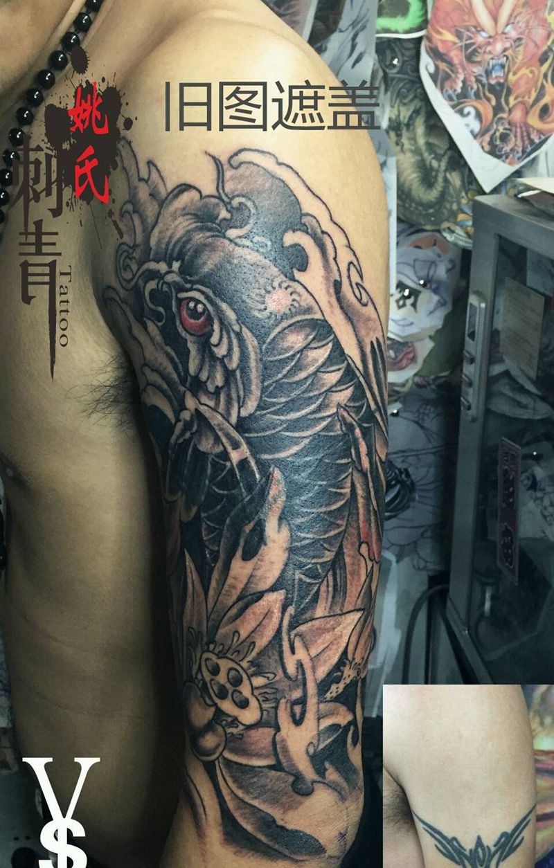 最新暴力遮盖纹身图片