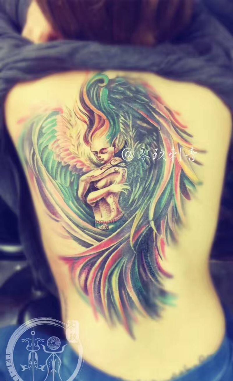 天使纹身纹身图片