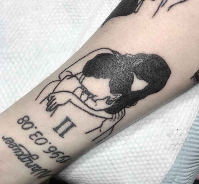 花臂拼接纹身图片