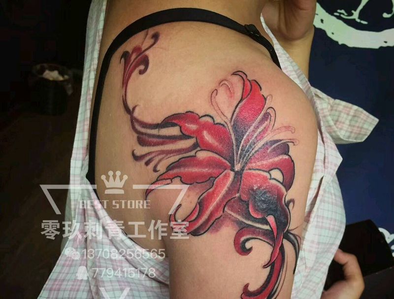 彼岸花纹身图片