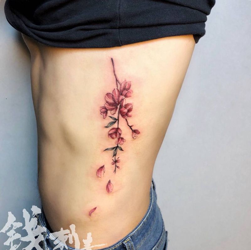 带来桃花运吧纹身图片