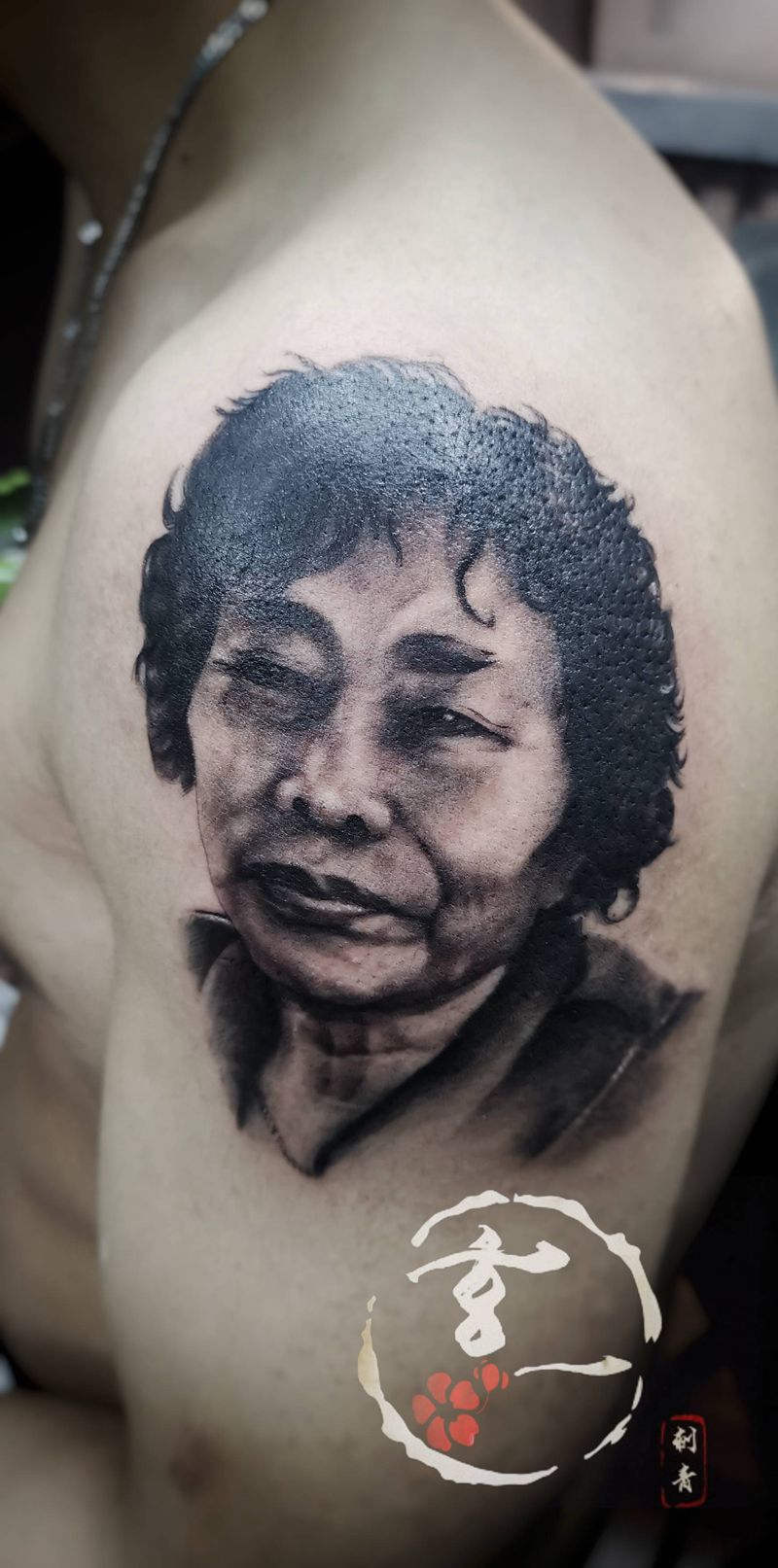 肖像纹身图片_手臂欧美写实纹身图案