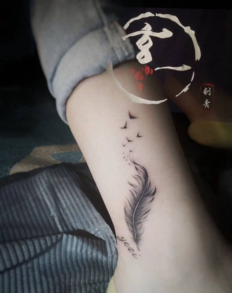 小图3枚纹身图片_腿部手臂纹身图案