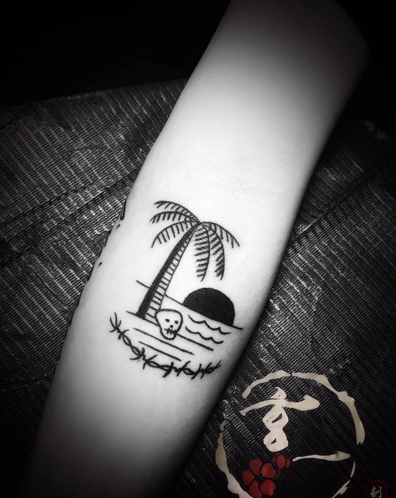 school3枚纹身图片_手臂纹身图案