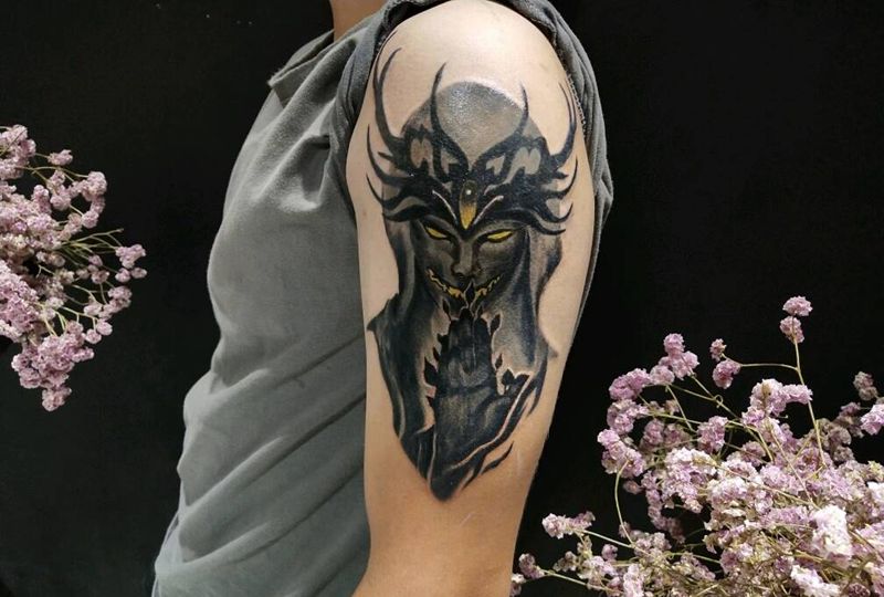 暗黑系纹身图片