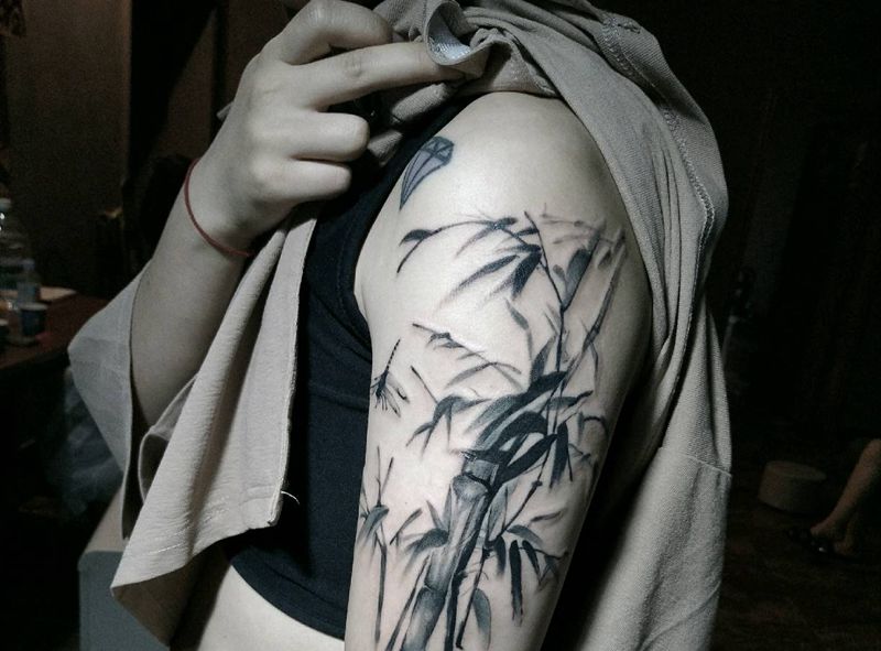 水墨纹身图片