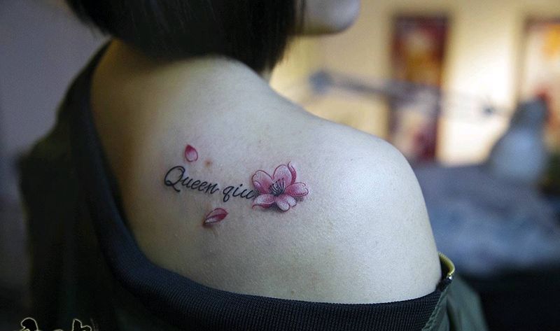 小清新作品集合纹身图片_腿部脚部清新成品纹身图案