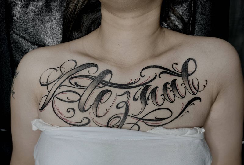 恢复后纹身图片_胸部纹身图案