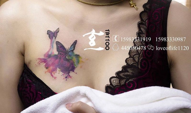 小清新一枚纹身图片