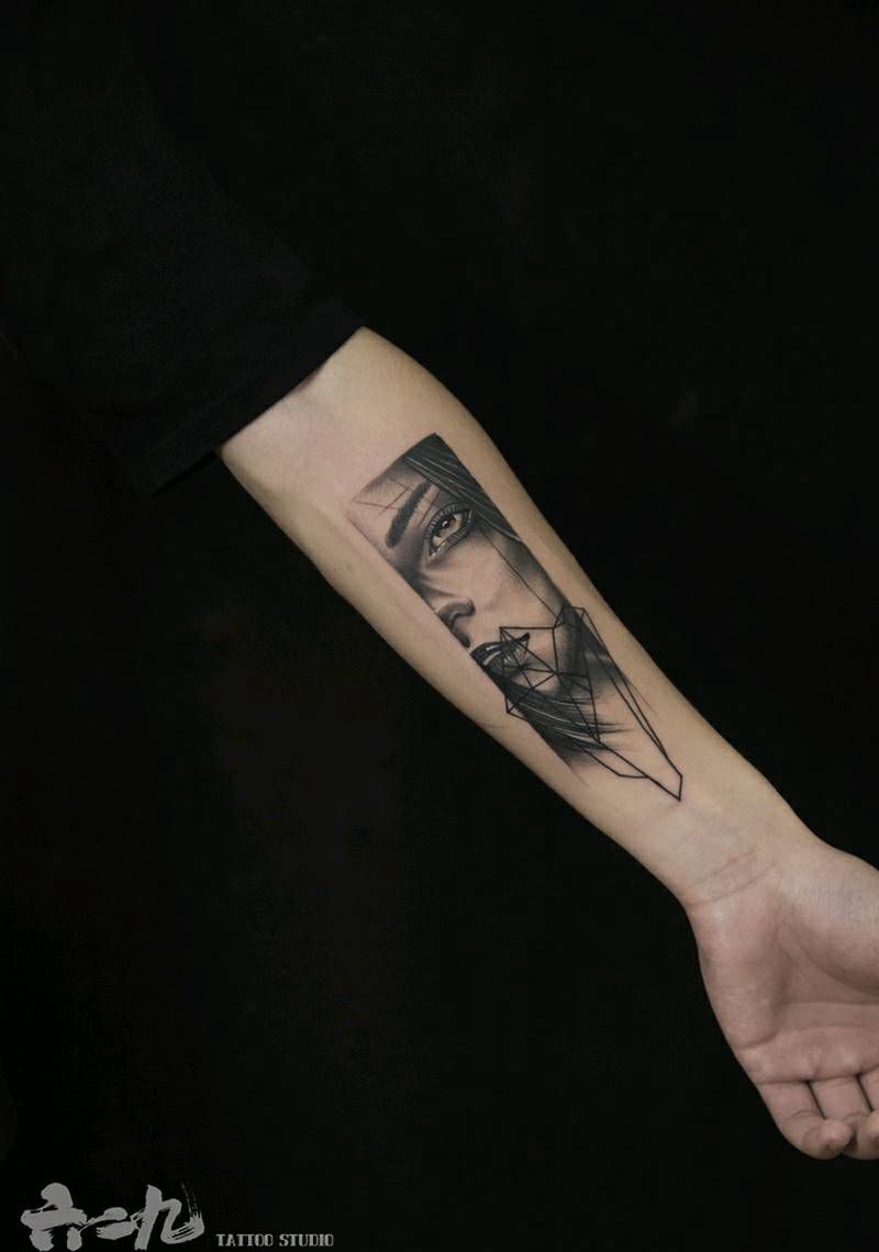 徐师作品·欧美人像纹身图片