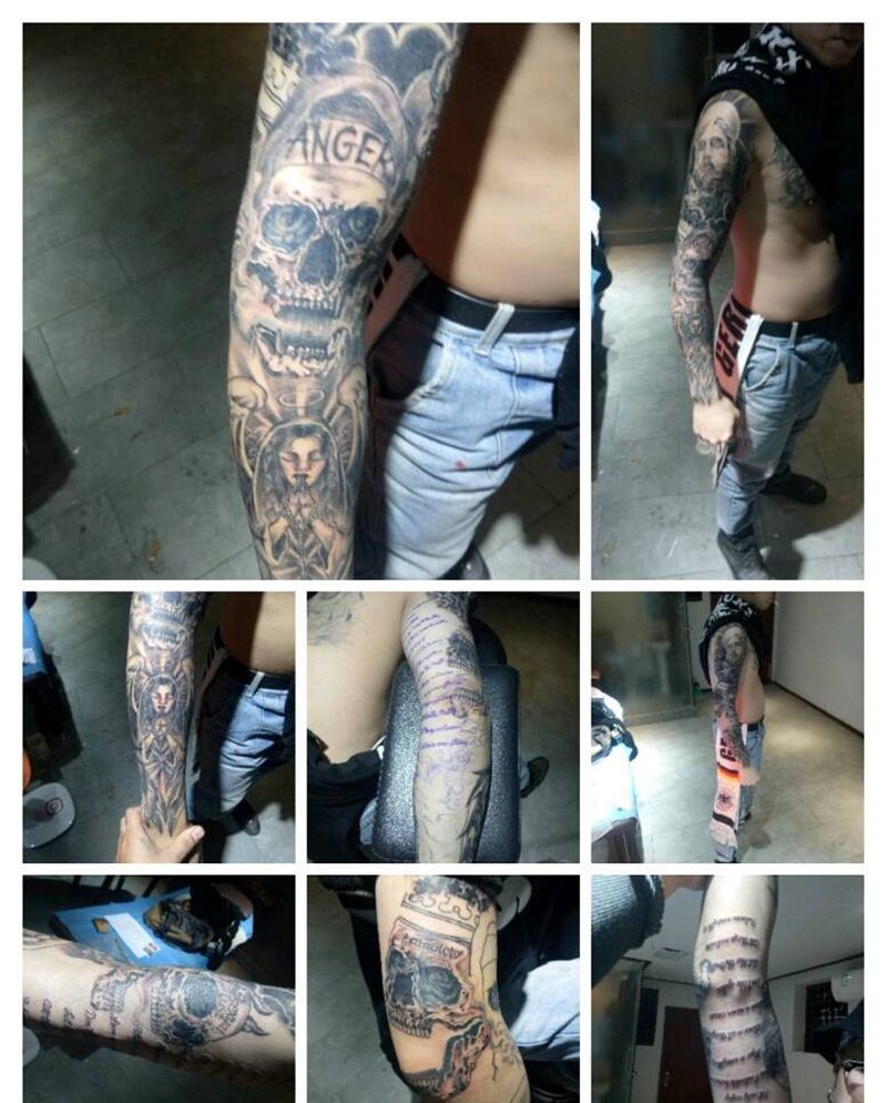 原创欧美花臂纹身图片