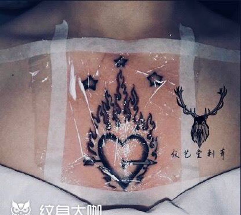 心火纹身图片
