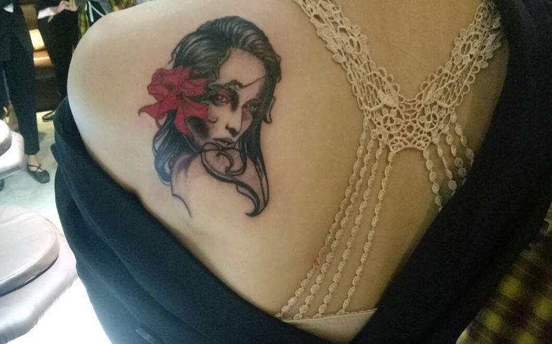 欧美人像纹身图片