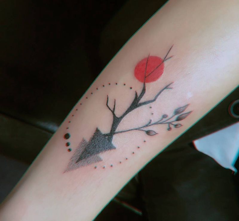 点刺。纹身图片