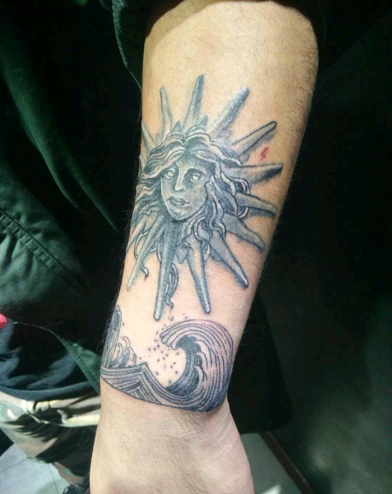 原创浪花臂环，修改旧纹身纹身图片