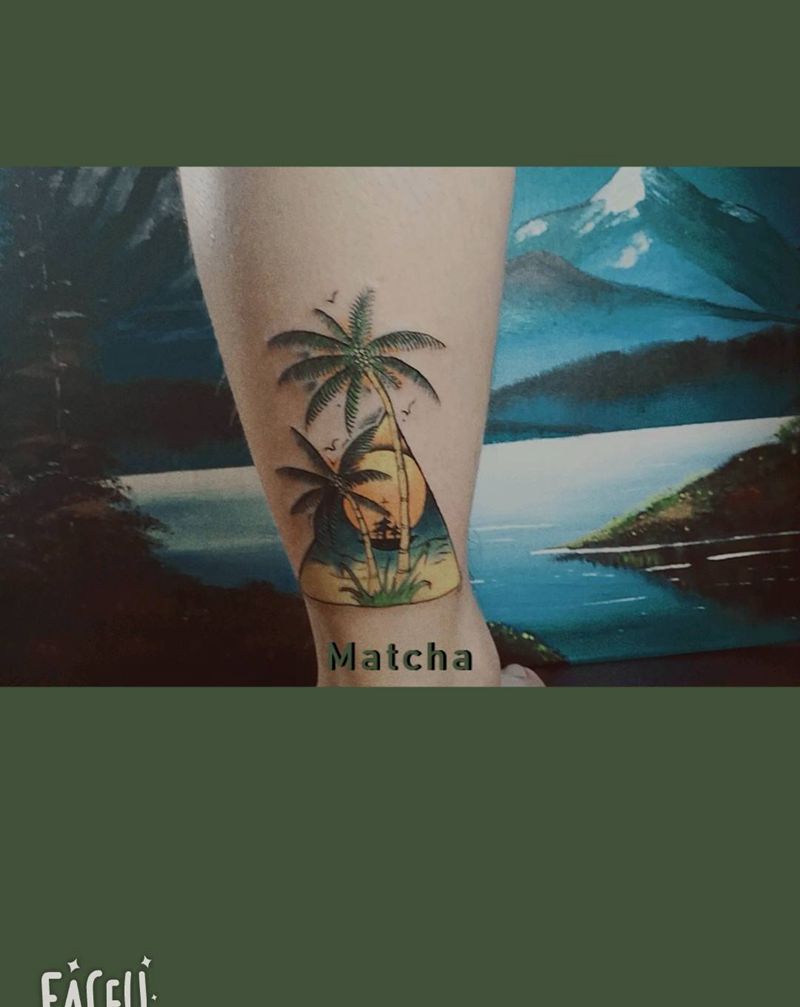 酷纹身图片_脚部几何Old School纹身图案