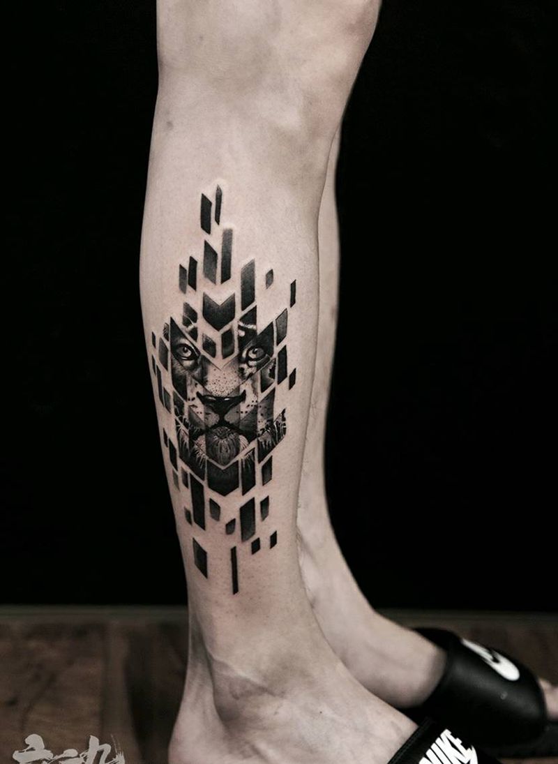 老虎·徐师作品纹身图片