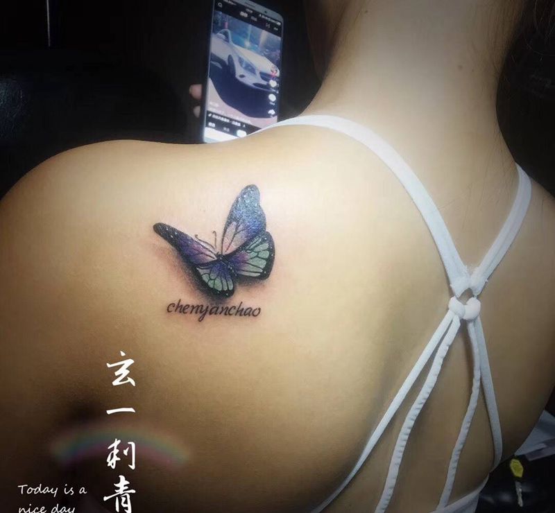 蝴蝶纹身图片