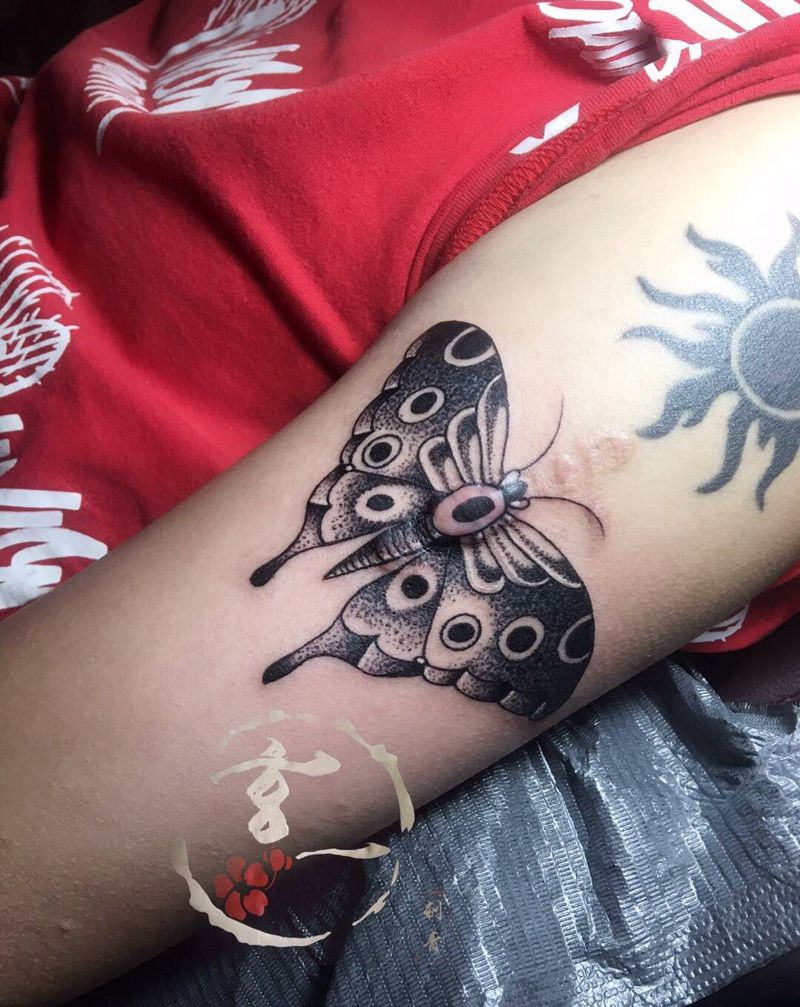 疤痕修饰纹身图片