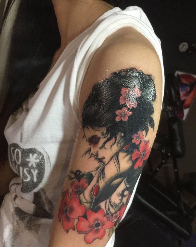 遮盖一枚纹身图片