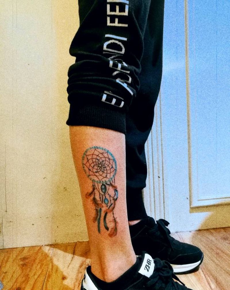 捕梦网纹身图片