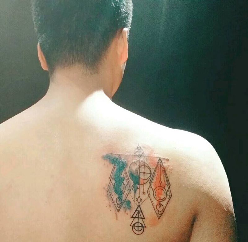 天秤座纹身图片