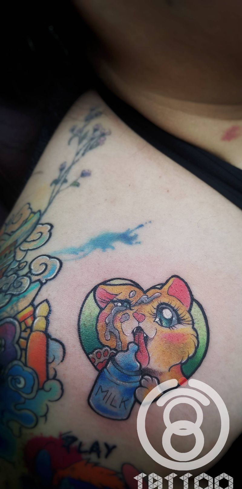 newschool纹身图片_肩部新传统纹身图案