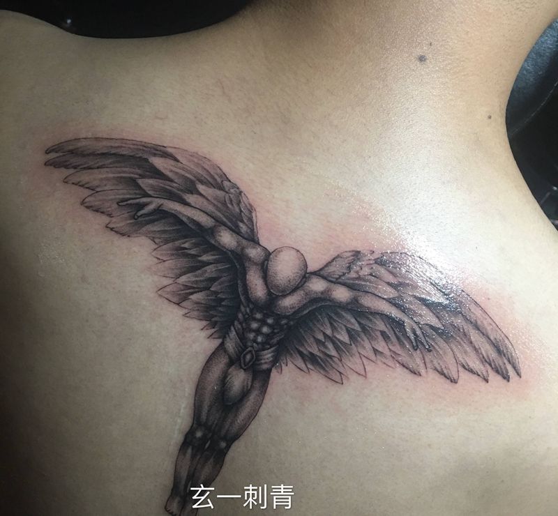天使纹身图片