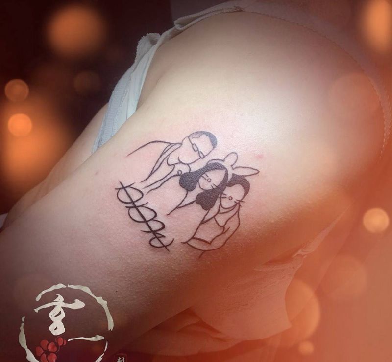 简笔画纹身图片