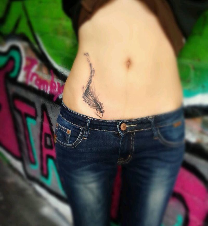 羽毛纹身纹身图片