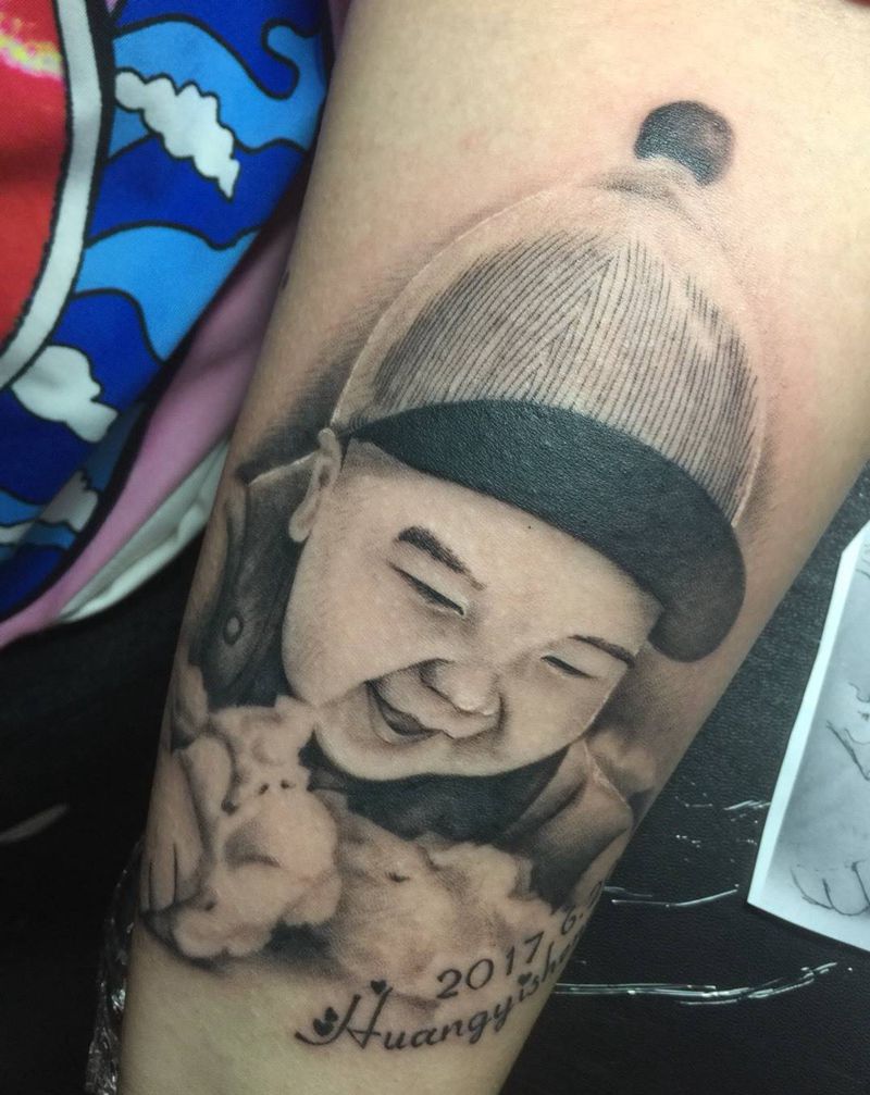 肖像一枚纹身图片