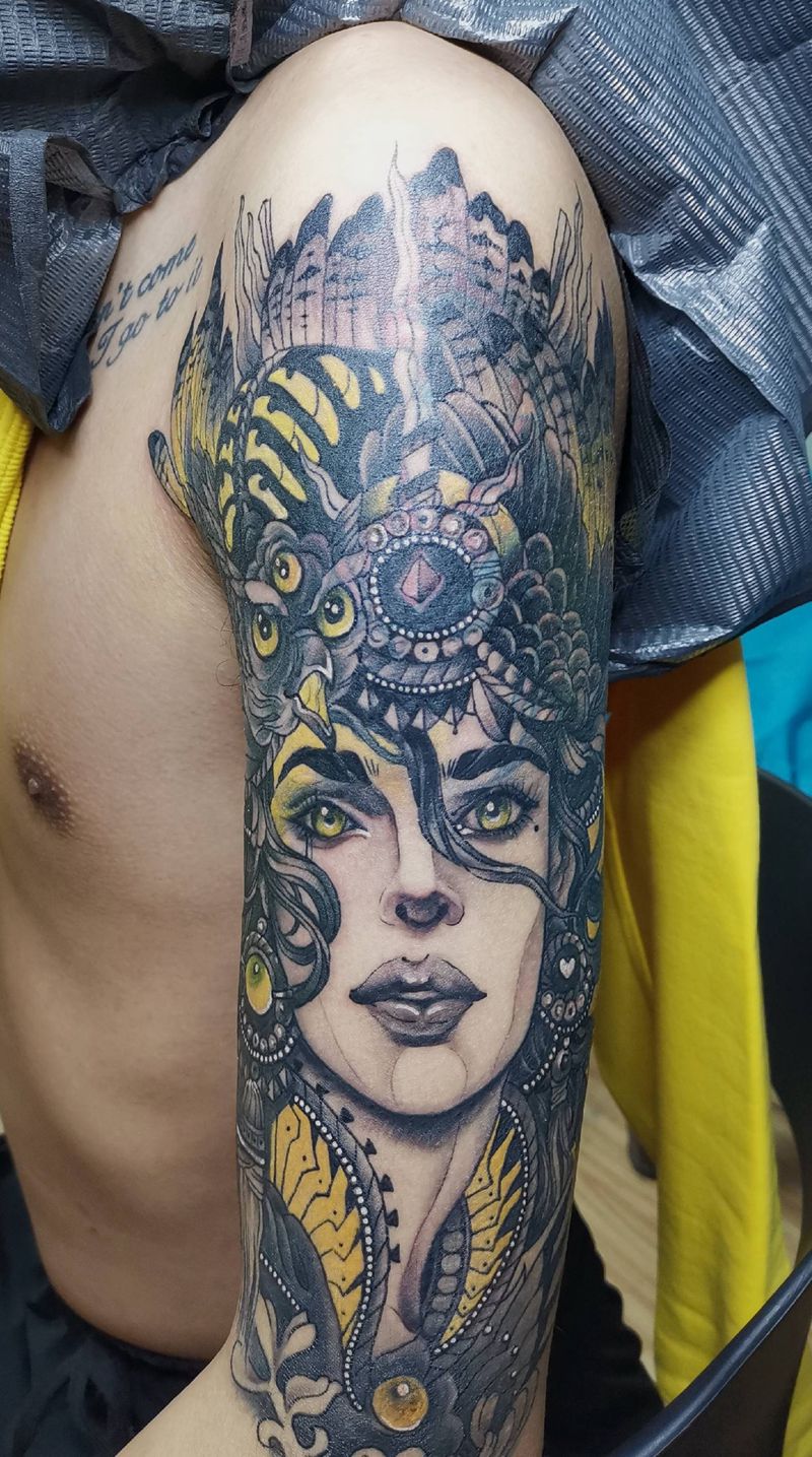 遮盖旧纹身纹身图片_手臂New School纹身图案