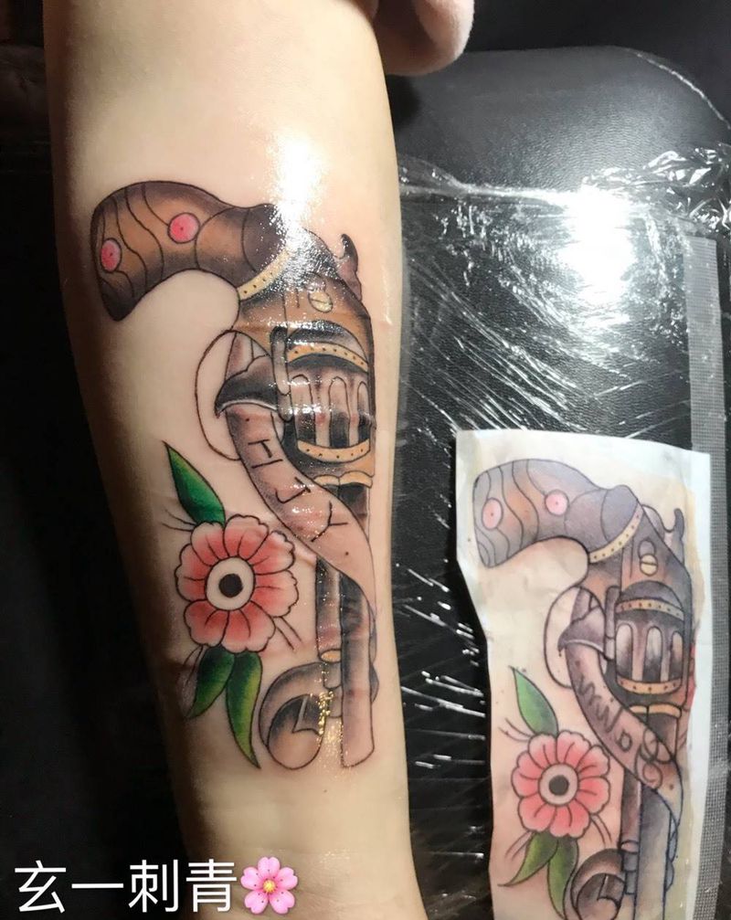 疤痕修饰纹身图片