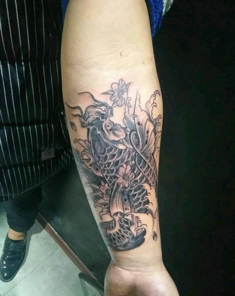 锦鲤纹身图片