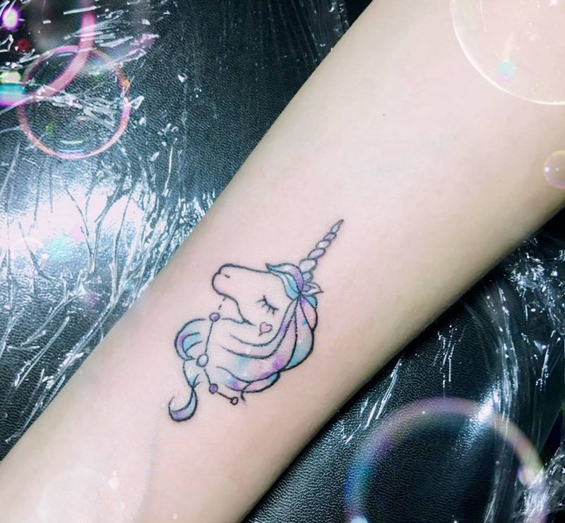 独角兽纹身图片