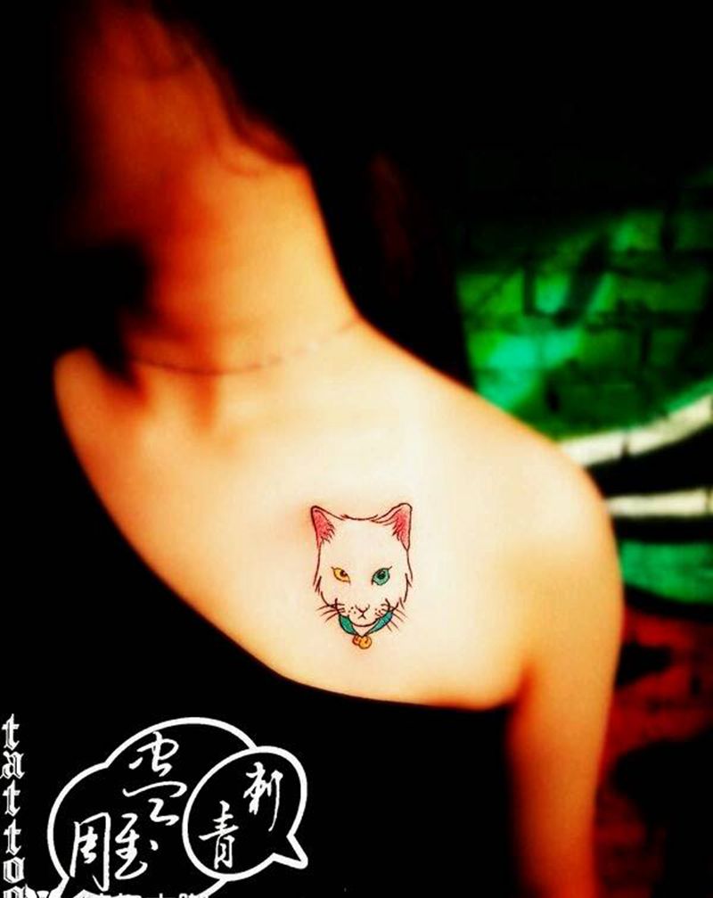 小萌喵纹身图片