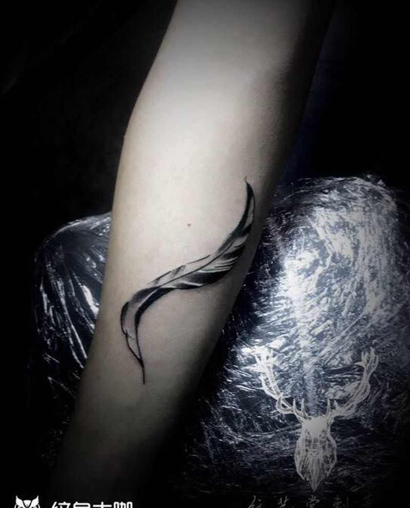 羽毛纹身图片