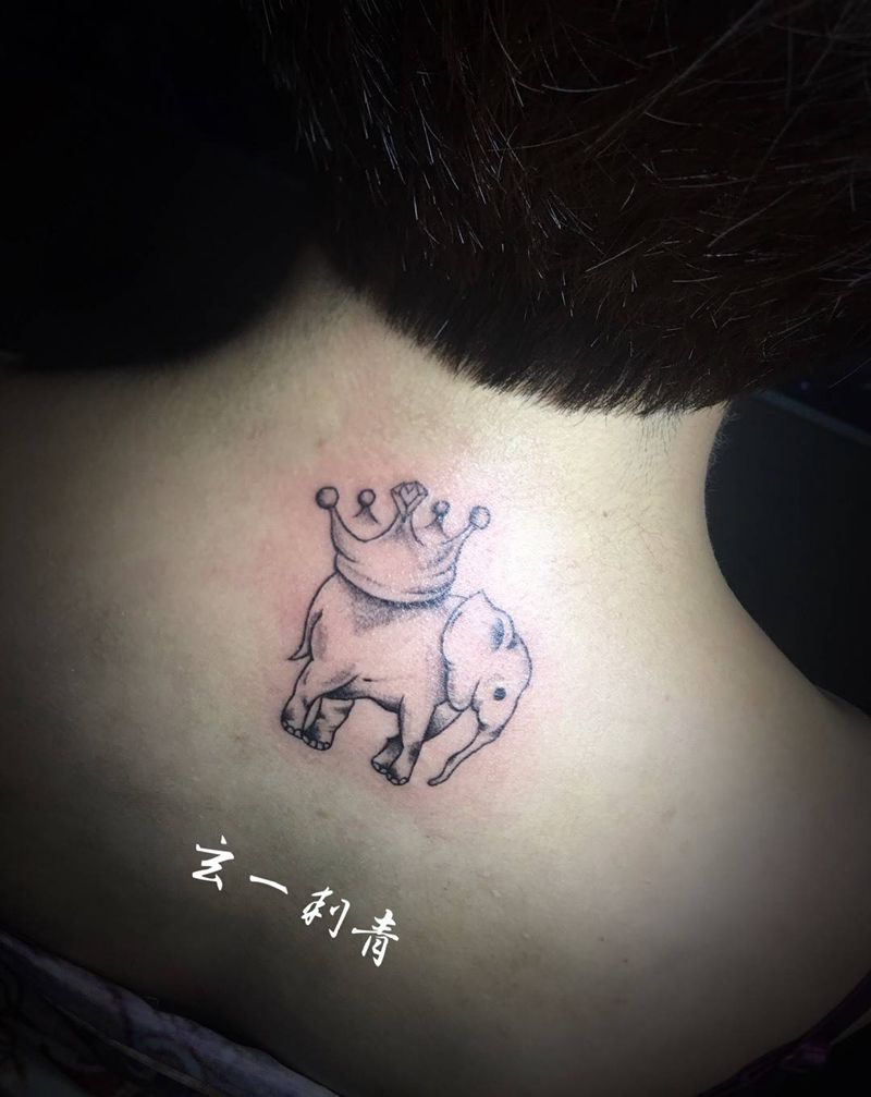 小象纹身图片