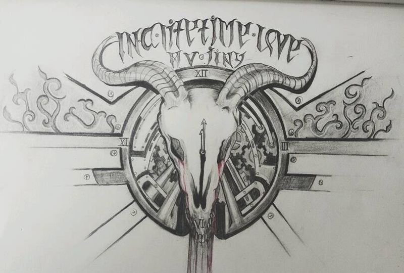 原创手稿，详解备注纹身图片