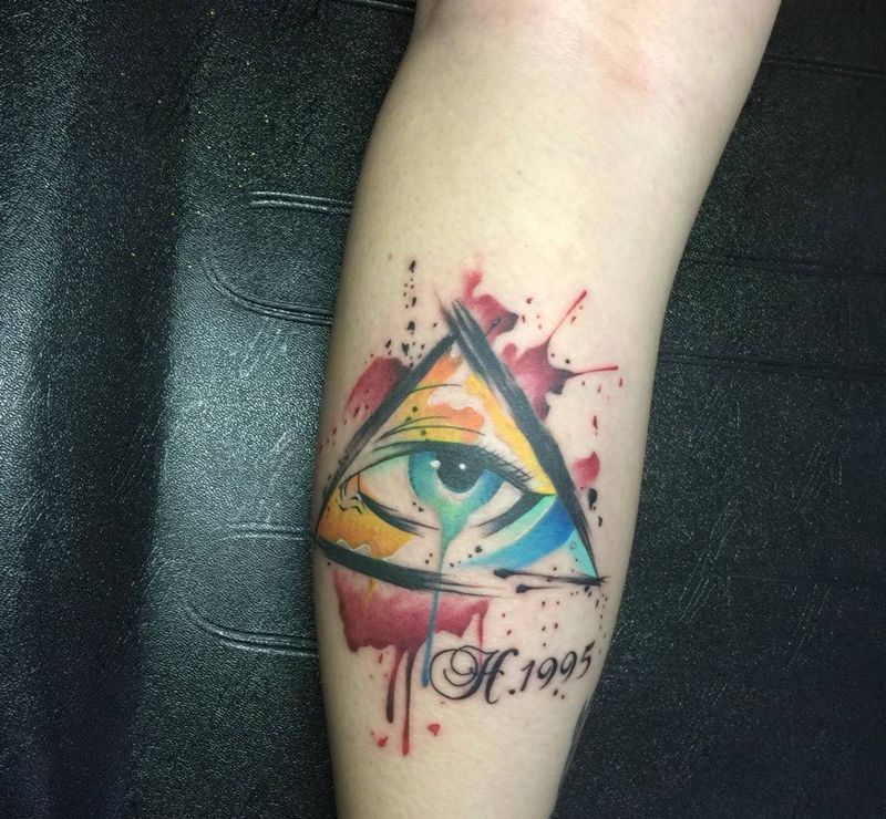 上帝之眼纹身图片