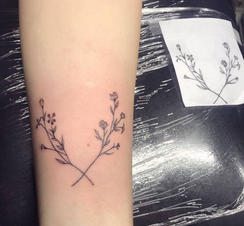 小清新一枚纹身图片