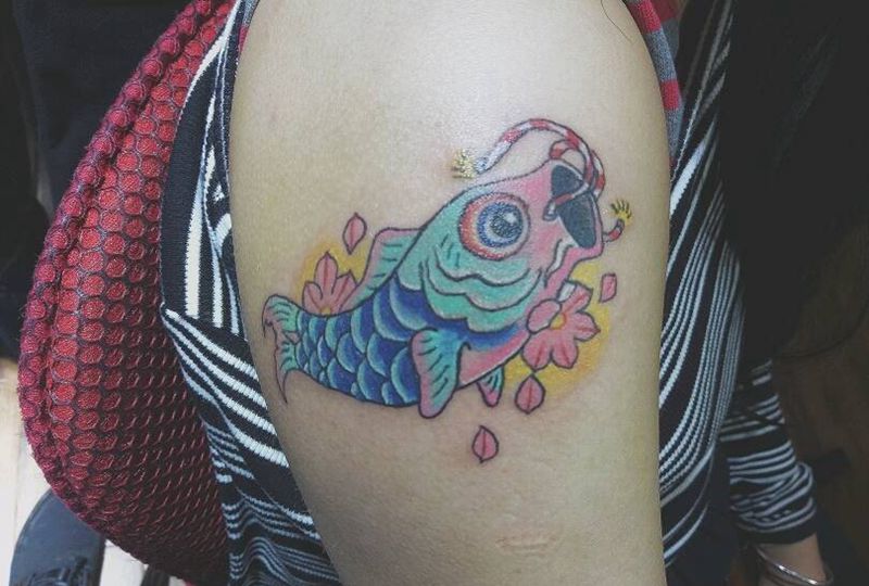 鲤鱼旗纹身图片