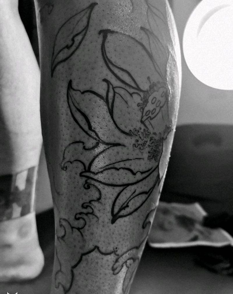 未完待续。。。纹身图片_腿部纹身图案