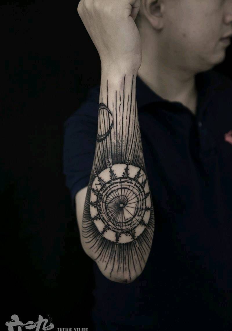 线条欧美风格·徐师作品纹身图片